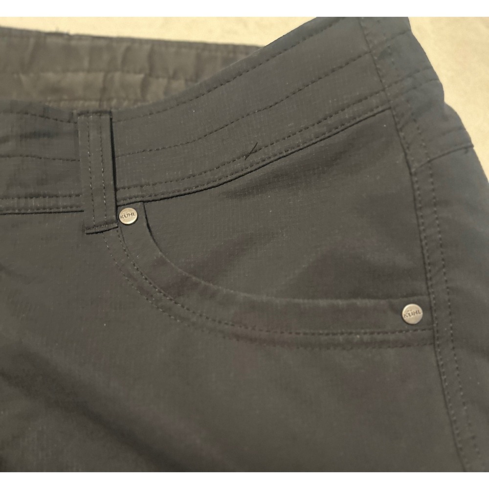 Kuhl Renegade Shorts Mens 34 Black Softshell Hiking Outdoor Technical Cargo - Picture 3 of 15